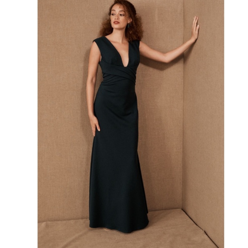 BHLDN Fira Navy Maxi Dress
